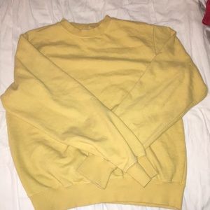 BRANDY MELVILLE: MUSTARD yellow crew neck